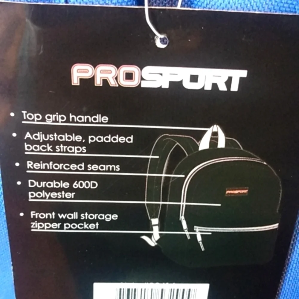 PROSPORT BLUE BOOKBAG BACKPACK CARRY-ON TRAVEL TOTE MEDIA BAG SIZE OS NWT